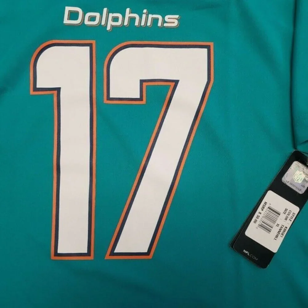NFL Miami Dolphins Youth Boys Jersey 2 Sided #17 Ryan Tannehill XL (18/20) - Picture 2 of 4